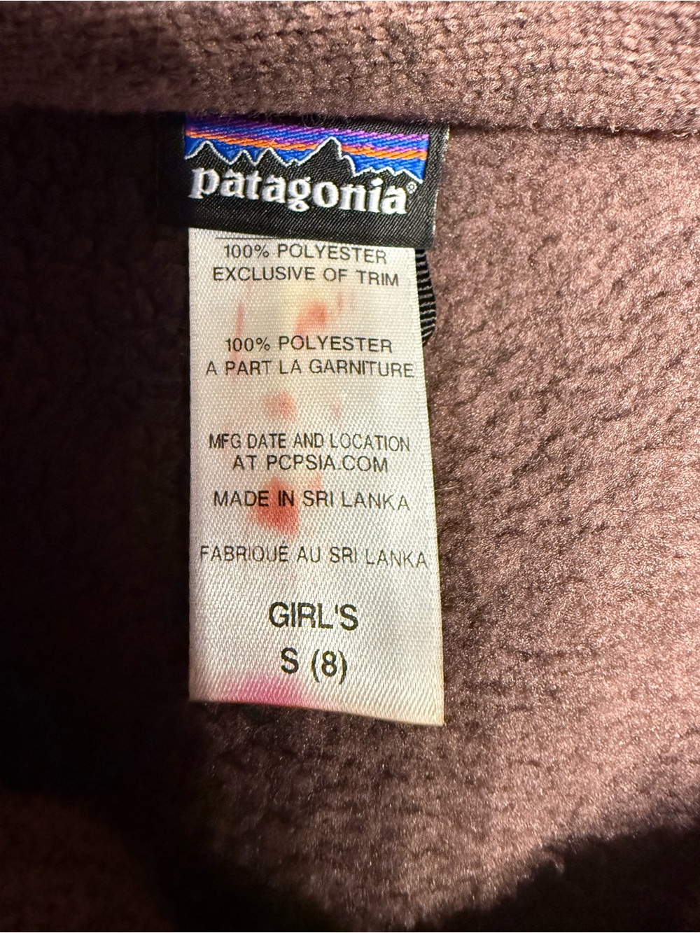 Patagonia Better Sweater Girls Jacket in Brown- Size 8 - Picture 6 of 11